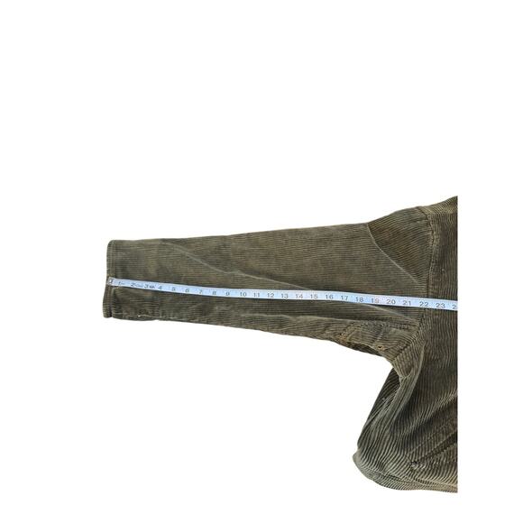 Timberland Weathergear Barn Coat Men's Corduroy Green Leather Collar Large - Picture 12 of 13